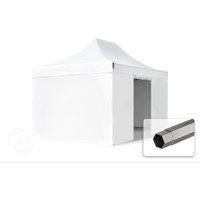 TOOLPORT 3x4,5m Stahl Faltpavillon, inkl. 4 Seitenteile, weiß - (600119) Unkategorisiert online kaufen