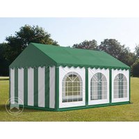 TOOLPORT 3x6m Partyzelt, PVC-Plane, grün-weiß, mit Bodenrahmen - (7240) Unkategorisiert online kaufen