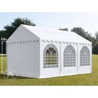 TOOLPORT 3x6m Partyzelt, PVC-Plane, weiß, mit Bodenrahmen - (2643) Unkategorisiert online kaufen
