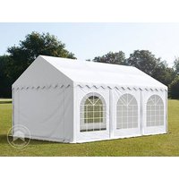 TOOLPORT 3x6m Partyzelt, PVC-Plane, weiß, mit Bodenrahmen - (7232) Unkategorisiert online kaufen