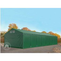 TOOLPORT 6x32 m Lagerzelt, PVC-Plane, dunkelgrün, mit Bodenrahmen, mit Statik (Erduntergrund) - (527637) Unkategorisiert online kaufen