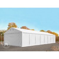 TOOLPORT 6x32 m Lagerzelt, PVC-Plane, weiß, mit Bodenrahmen, mit Statik (Betonuntergrund) - (627638) Unkategorisiert online kaufen