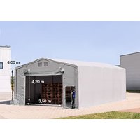 TOOLPORT 8x10m Zelthalle, PVC-Plane, grau, mit Statik (Betonuntergrund) - (94174) Unkategorisiert online kaufen