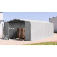 TOOLPORT 8x12m Zelthalle, PVC-Plane, grau, mit Statik (Betonuntergrund) - (94179) Unkategorisiert online kaufen