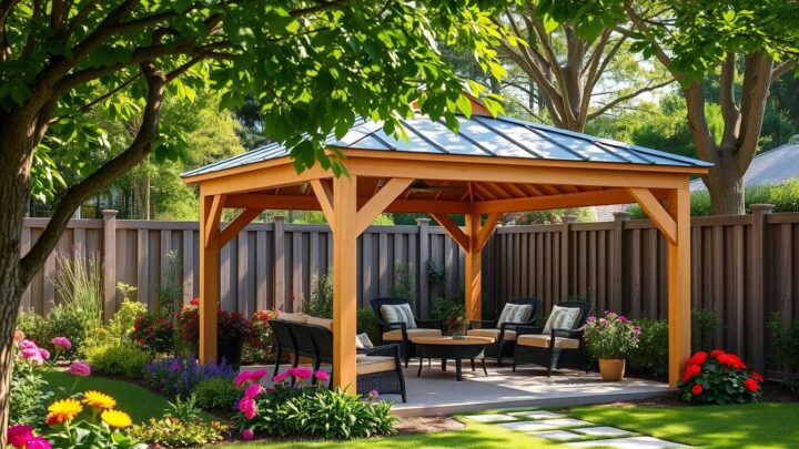 Pavillon 5×5 – Robuster Gartenpavillon für jeden Anlass