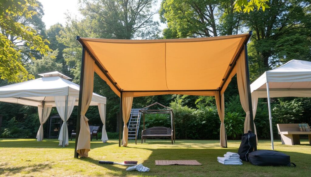 Faltpavillon Pflege und Wartung