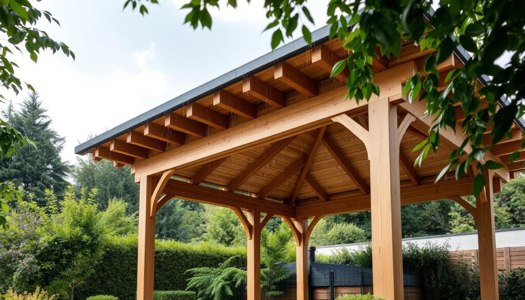 Fjordholz Gartenpavillon Wetterschutz