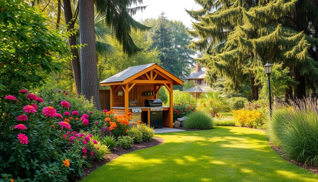 Grillhütte Standortwahl im Garten
