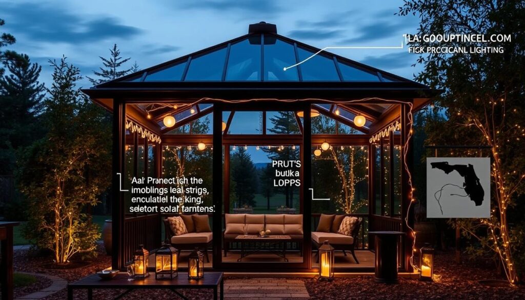 Installationsoptionen Pavillon-Beleuchtung