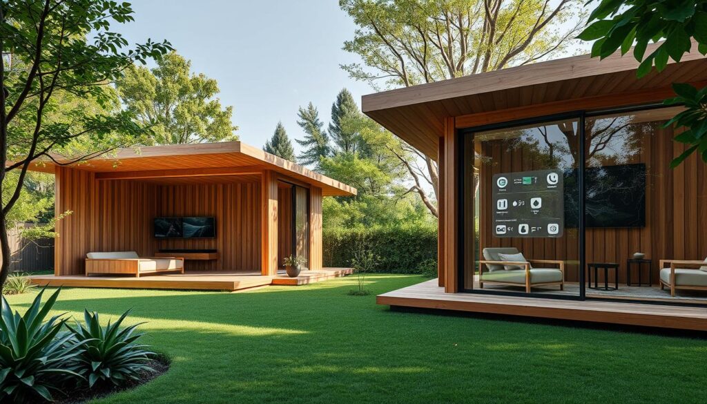 Smart-Home-Systeme in Glas-Pavillons