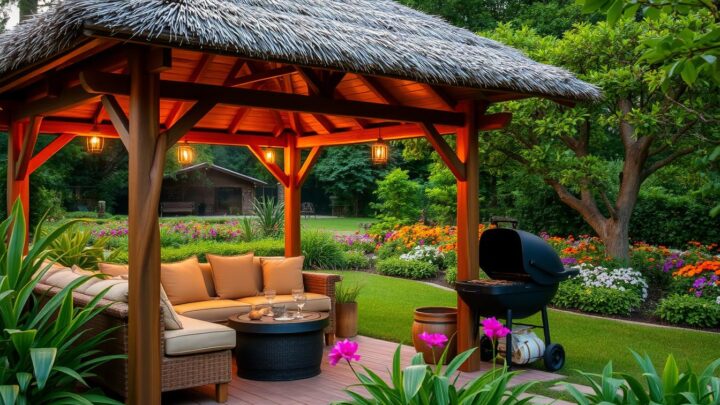 Gemütliche Grillhütte für entspannte Stunden im Freien