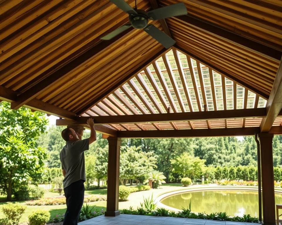 Lamellendach Pavillon Wartung Lamellendach Pavillon Wartung