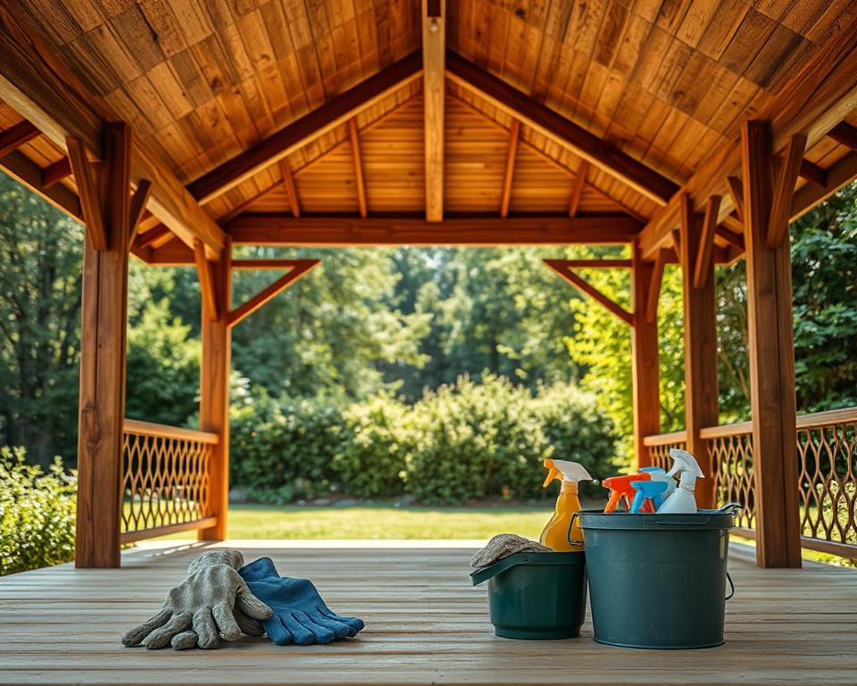 Pavillon Pflege und Reinigung Pavillon Pflege und Reinigung