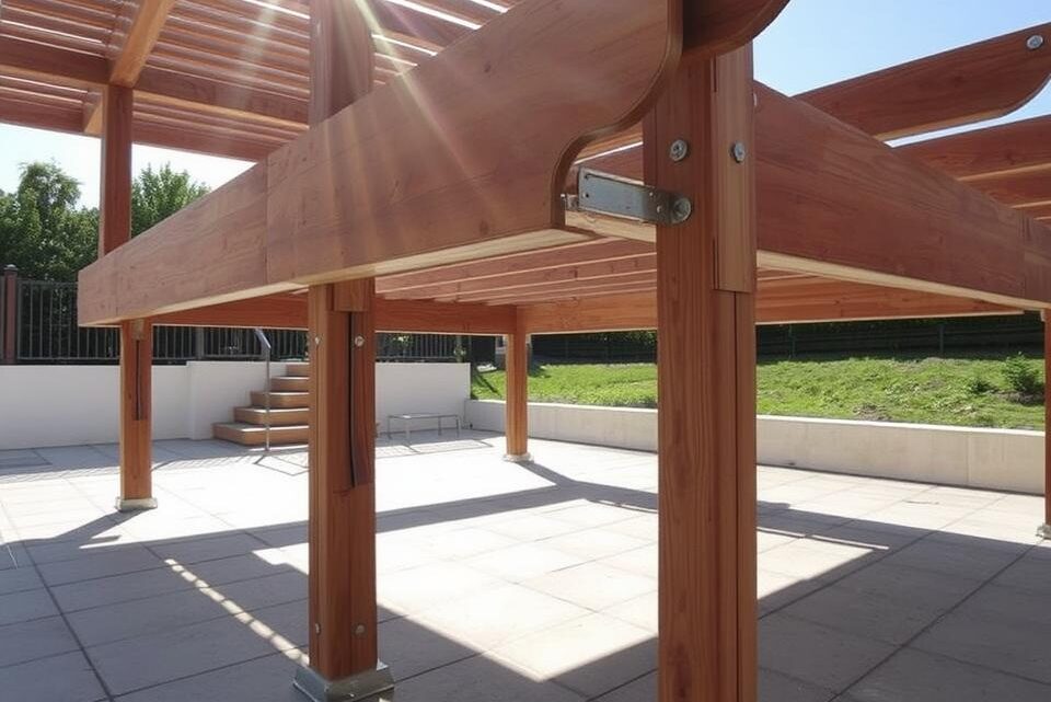 Wie befestige ich ein Pavillon auf Terrassenplatten?