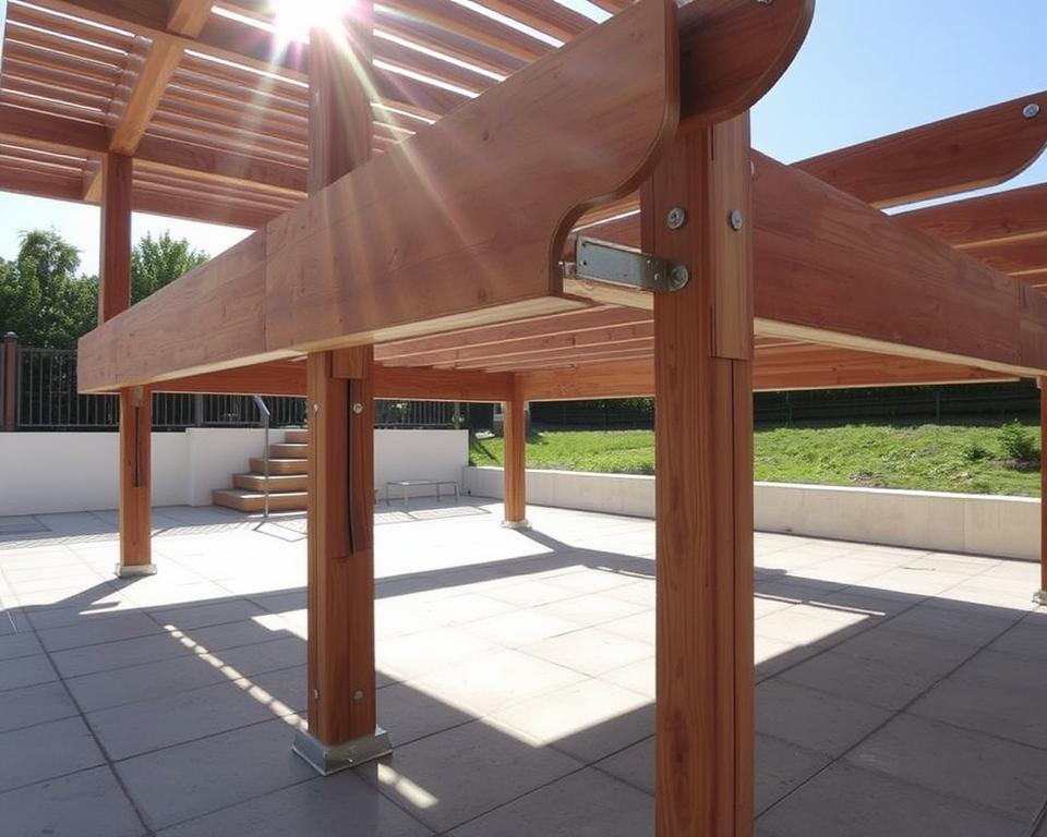 Wie befestige ich ein Pavillon auf Terrassenplatten?