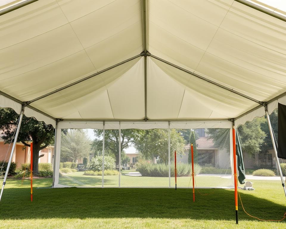 Material und Konstruktion Partyzelt Material und Konstruktion Partyzelt