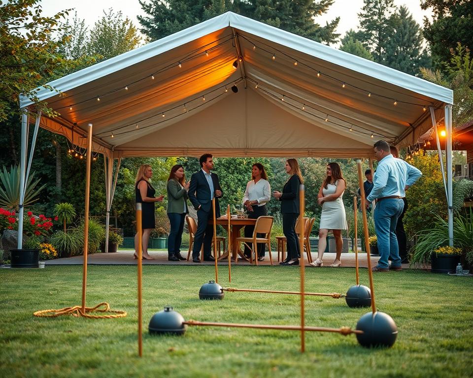 Sicherheitsmaßnahmen für Partyzelte