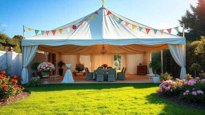 Wie lange darf ein Partyzelt im Garten stehen?