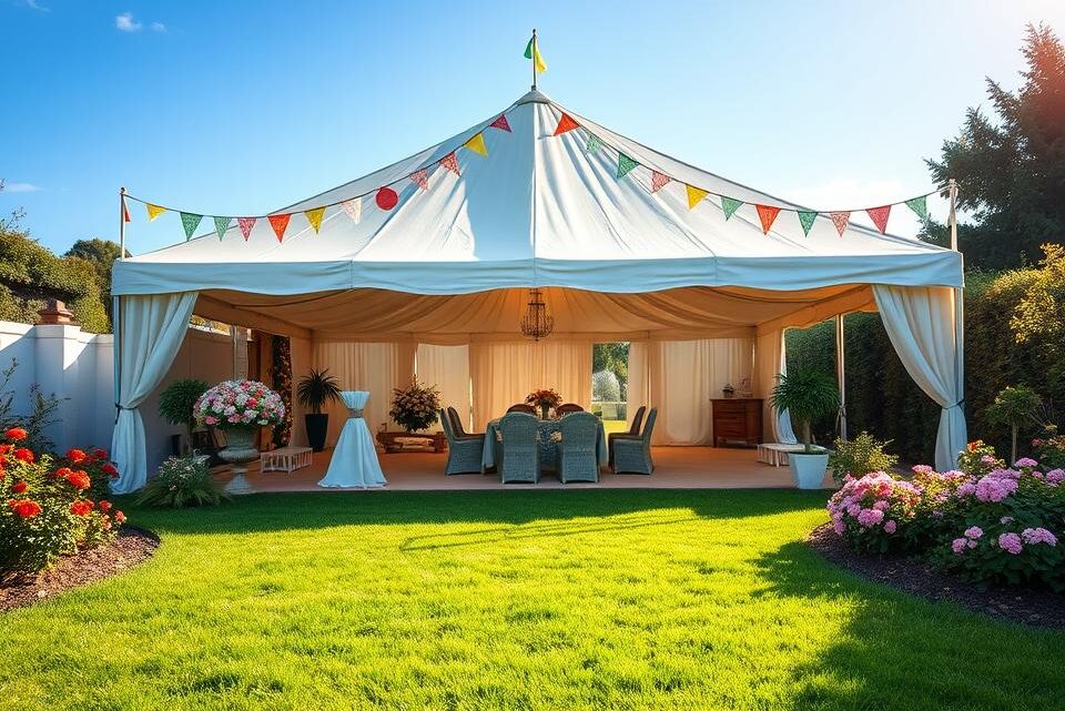 Wie lange darf ein Partyzelt im Garten stehen?