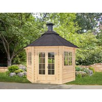 Fjordholz 6-Eck Grillpavillon Modell Gunnar 6m² Rabatt: 26 %