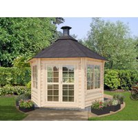 Fjordholz 6-Eck Grillpavillon Modell Hannes 9,0 m² Rabatt: 26 %