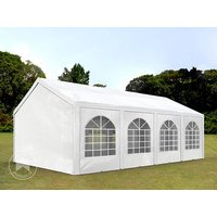 TOOLPORT 4x8m Partyzelt, PE-Plane, weiß - (91111)