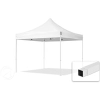 TOOLPORT 3x3m Stahl Faltpavillon, ohne Seitenteile, weiß - (581822)