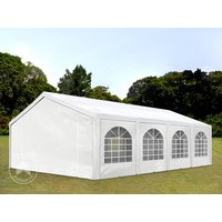 TOOLPORT 5x8m Partyzelt, PE-Plane, weiß - (91115)