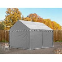 TOOLPORT 3x4m Lagerzelt, PVC-Plane, grau - (2330)