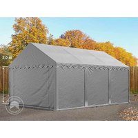 TOOLPORT 3x6m Lagerzelt, PVC-Plane, grau - (2332)