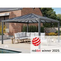 PRIMEYARD 4x4m Hardtop Gartenpavillon, ohne Seitenteile - (300661)