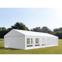 TOOLPORT 6x12m Partyzelt, PVC-Plane, weiß - (6178)