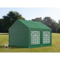 TOOLPORT 3x4m Partyzelt, PVC-Plane, dunkelgrün - (6156)