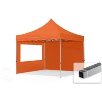 TOOLPORT 3x3m Aluminium Faltpavillon, inkl. 2 Seitenteile, orange - (59011)