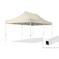 TOOLPORT 3x6m Stahl Faltpavillon, ohne Seitenteile, creme - (581853)