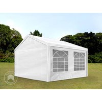 TOOLPORT 4x5m Partyzelt, PE-Plane, weiß - (90110)