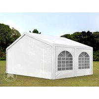 TOOLPORT 5x5m Partyzelt, PE-Plane, weiß - (91113)
