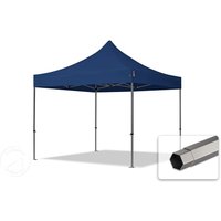 TOOLPORT 3x3m Stahl Faltpavillon, ohne Seitenteile, blau - (600006)
