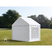 TOOLPORT 3x2m Partyzelt, PVC-Plane, weiß - (8641)