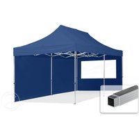 TOOLPORT 3x6m Aluminium Faltpavillon, inkl. 2 Seitenteile, dunkelblau - (59019)