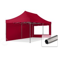 TOOLPORT 3x6m Stahl Faltpavillon, inkl. 2 Seitenteile, rot - (600080)