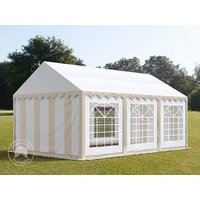 TOOLPORT 3x6m Partyzelt, PVC-Plane, beige-weiß - (6148)