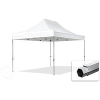TOOLPORT 3x4,5m Aluminium Faltpavillon, ohne Seitenteile, weiß - (578682)