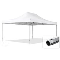 TOOLPORT 4x6m Aluminium Faltpavillon, ohne Seitenteile, weiß - (578698)