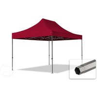 TOOLPORT 3x4,5m Stahl Faltpavillon, ohne Seitenteile, rot - (600056)