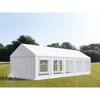 TOOLPORT 4x10m Partyzelt, PVC-Plane, weiß - (4754)
