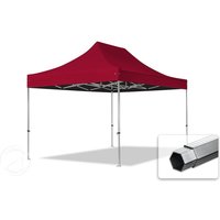 TOOLPORT 3x4,5m Aluminium Faltpavillon, ohne Seitenteile, rot - (600194)