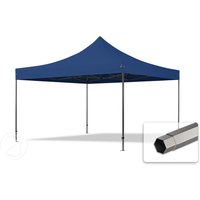 TOOLPORT 4x4m Stahl Faltpavillon, ohne Seitenteile, blau - (600090)