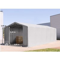 TOOLPORT 6x12m Zelthalle, PVC-Plane, grau, ohne Statik - (79911)