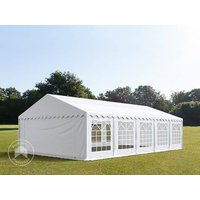 TOOLPORT 5x10m Partyzelt, PVC-Plane, weiß - (4786)